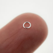 White Sterling Silver Open Jump Ring